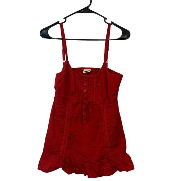 Faded Glory Tops - Y2K VTG Faded Glory Sleeveless Babydoll Top Size L Size M Cherry Tomato Preppy